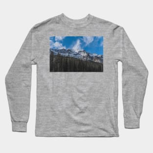 Ice Cap Mountains Geometric Shapes Banff Long Sleeve T-Shirt